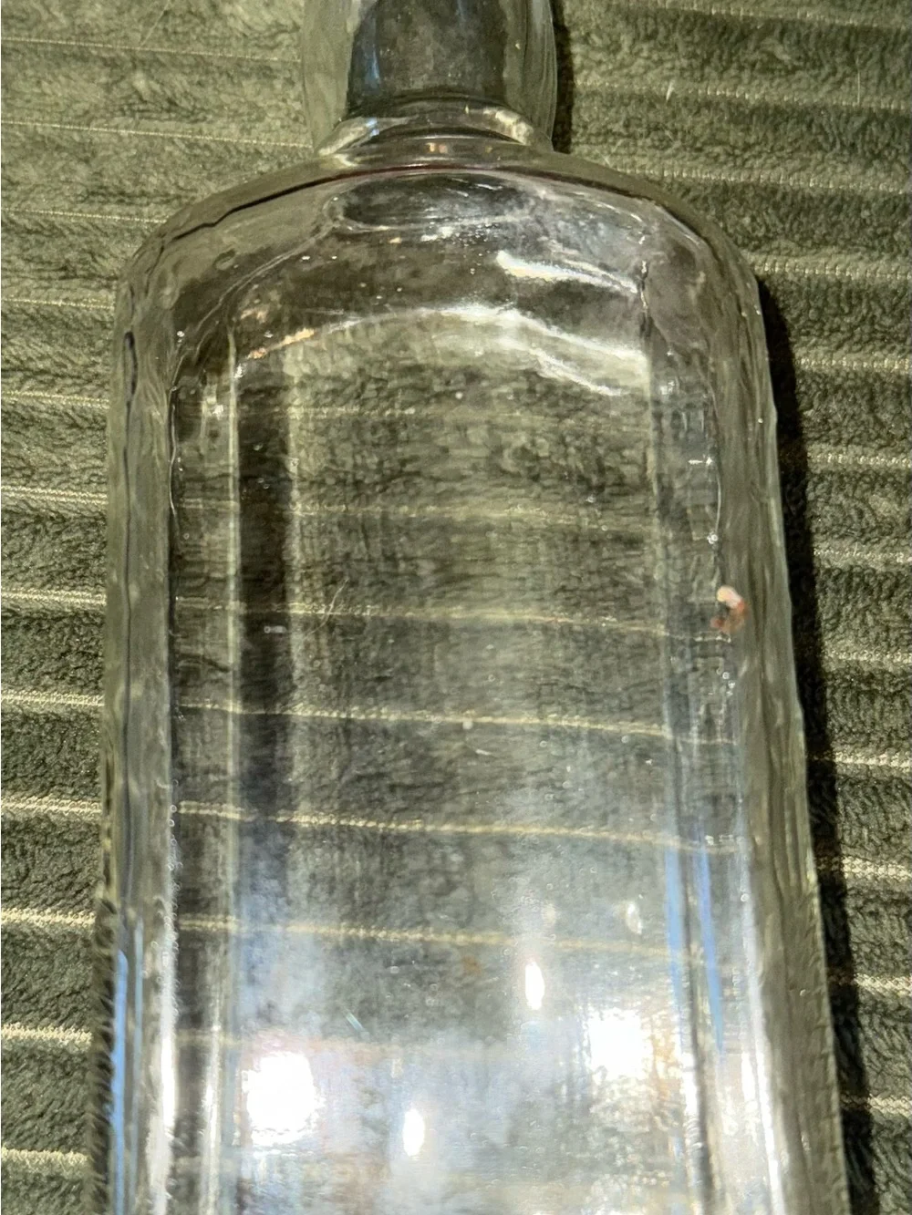 Clear Glass 19th century Bottle  - Home Accents